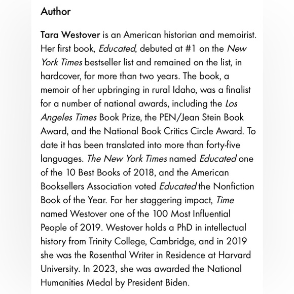 Book: Educated x Tara Westover - Picture 5 of 7